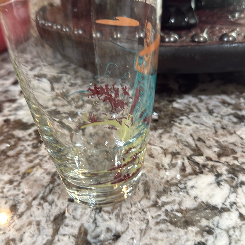 Oklahoma Acee Blue Eagle, Ruling His Sun- Pawnee, Clear Indians Glass - Picture 4 of 6